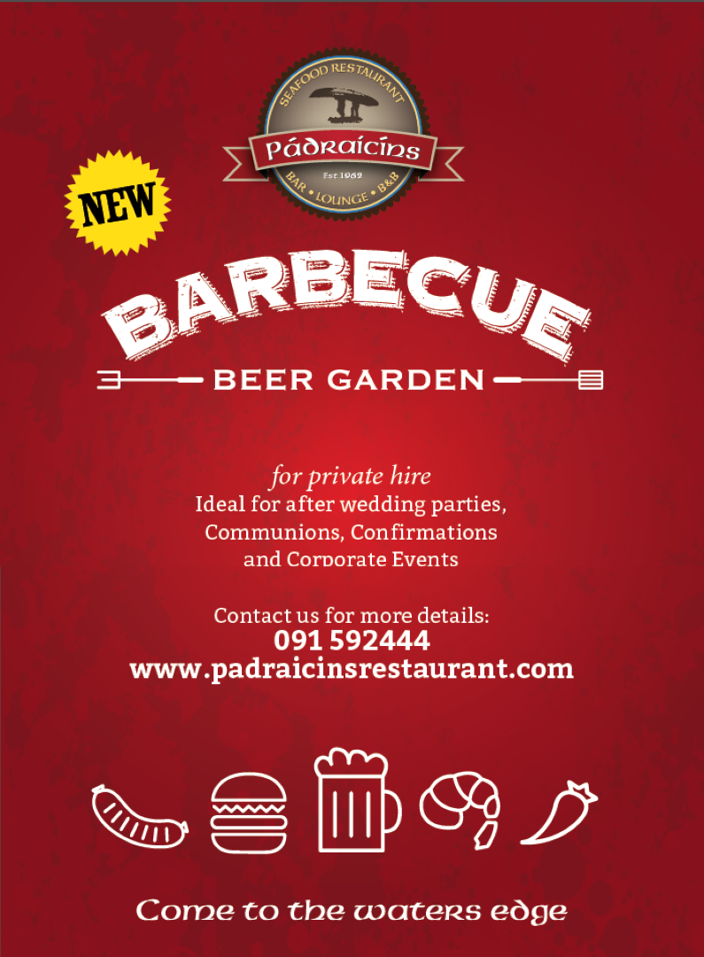 BBQ & Beer Garden Now Available At Pádraicíns